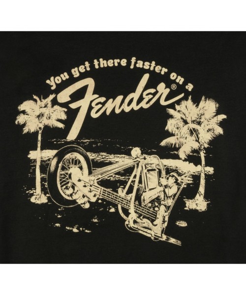 FENDER FENDER LIFESTYLE GET THERE FASTER T-SHIRT BLACK L 9190124506