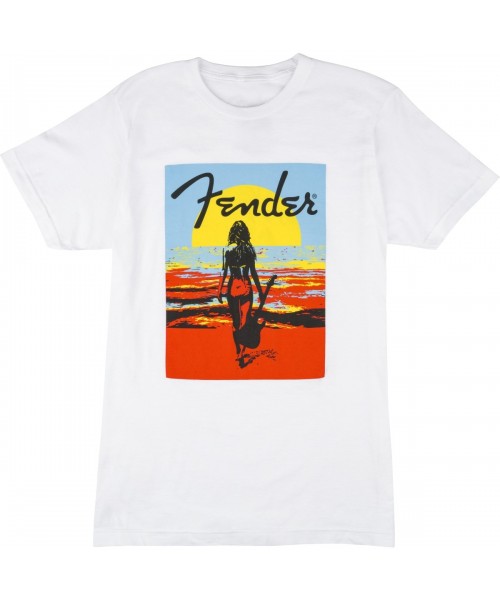 FENDER FENDER LIFESTYLE ENDLESS SUMMER T-SHIRT WHITE S 9190133306