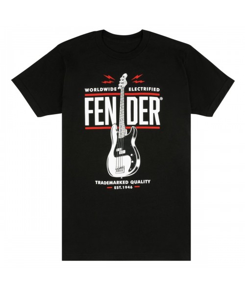 FENDER FENDER LIFESTYLE P BASS T-SHIRT BLACK S 9190134306