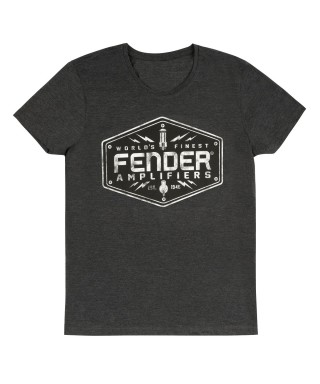 FENDER FENDER LIFESTYLE AMPLIFIERS LOGO T-SHIRT DARK GREY M 9194010516