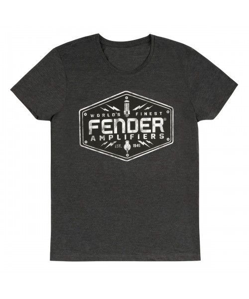 FENDER FENDER LIFESTYLE AMPLIFIERS LOGO T-SHIRT DARK GREY L 9194010517