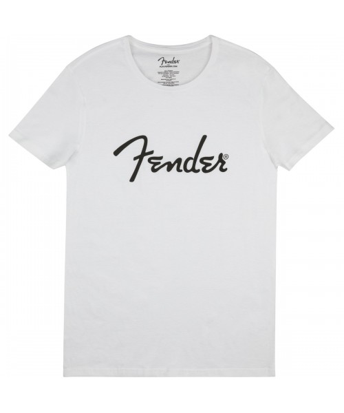 FENDER FENDER Lifestyle Spaghetti Logo Men's Tee White XL 9193010509