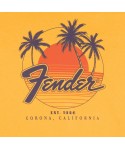 FENDER FENDER LIFESTYLE PALM SUNSHINE UNISEX T-SHIRT MARIGOLD S 9190119306