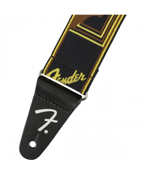 FENDER TRACOLLA FENDER WEIGHLESS 2" MONO BLACK/YELLOW/BROWN  0990686006