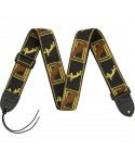FENDER Shoulder belt FENDER 2 "Monogrammed Black / Yellow / Brown 0990681000