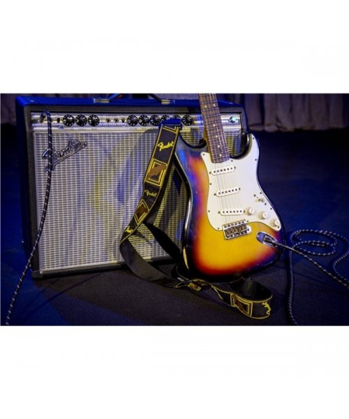 FENDER TRACOLLA FENDER 2" MONOGRAMMED BLACK/YELLOW/BROWN 0990681000