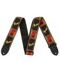 FENDER TRACOLLA FENDER 2" MONOGRAMMED BLACK/YELLOW/RED 0990681500