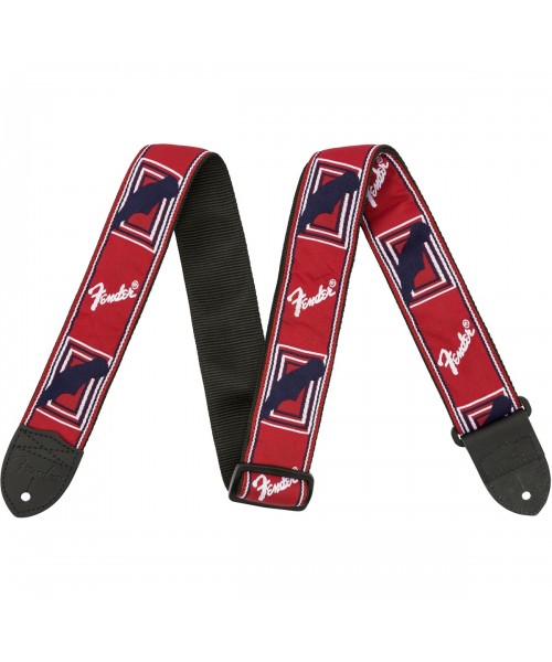 FENDER TRACOLLA FENDER 2" MONOGRAMMED RED/WHITE/BLUE 0990682000