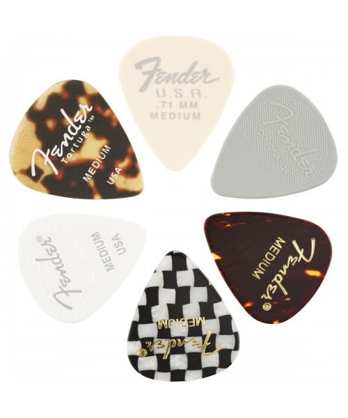 FENDER PLETTRI FENDER 351 SHAPE MATERIAL MEDLEY MEDIUM 6-PACK 1980100300