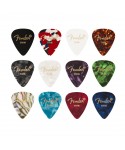 FENDER Picks FENDER 351 Celluloid Medley 12-Multi Pack-Color Thin 0980300100