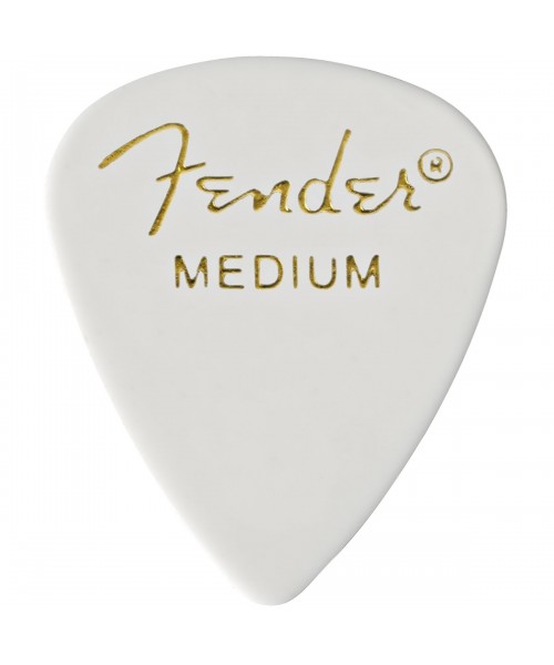 FENDER PLETTRI FENDER PREMIUM CELLULOID 351 SHAPE 12-PACK WHITE MEDIUM 1980351880