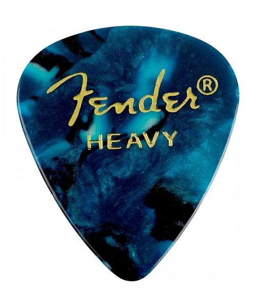 FENDER Picks FENDER Premium CelluloID 351 Shape 12-Pack OC Turquoise Heavy 1980351908