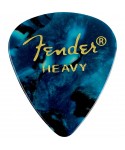 FENDER PLETTRI FENDER PREMIUM CELLULOID 351 SHAPE 12-PACK OC TURQUOISE HEAVY 1980351908