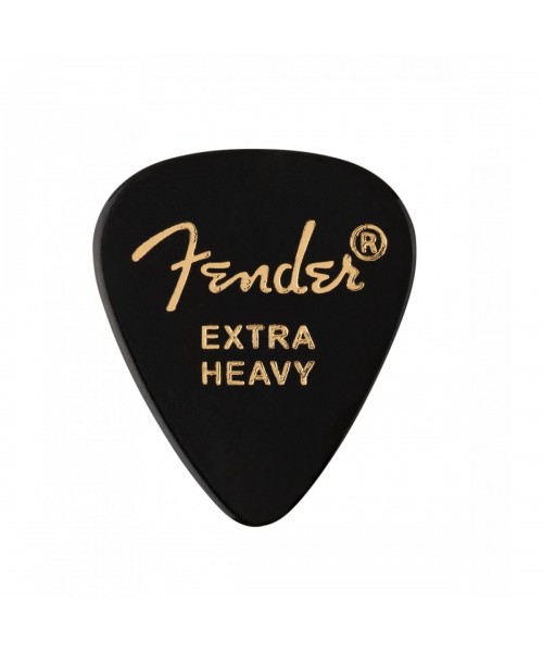 FENDER Picks FENDER Premium CelluloID 351 Shape 12-Pack Black Extra Heavy 1980351206