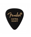 FENDER PLETTRI FENDER PREMIUM CELLULOID 351 SHAPE 12-PACK BLACK EXTRA HEAVY 1980351206