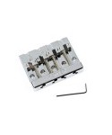FENDER FENDER PARTS HIMASS 4-STRING BASS BRIDGE ASSEMBLY WITH BRASS SADDLES CHROME 0994408000