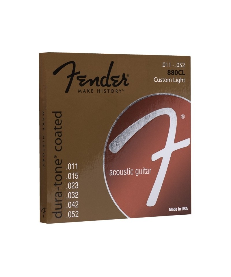 Fender muta 80 20 dura tone coated acoustic guitar strings