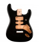 FENDER Body FENDER Deluxe Series Stratocaster HSH ALDER 2 POINT BRIDGE MOUNT Black 0997103706