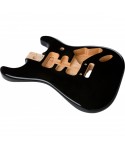 FENDER CORPO FENDER DELUXE SERIES STRATOCASTER HSH ALDER 2 POINT BRIDGE MOUNT BLACK 0997103706
