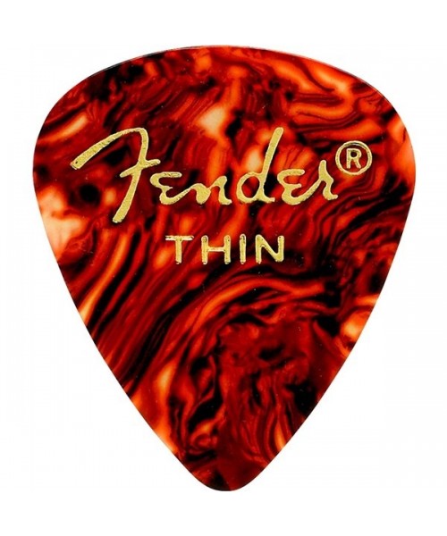 FENDER Picks FENDER 351 Shape Tortoise Shell 12-Pack Thin 1980351700