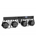 GLX LIGHTING SISTEMA PAR LED 4X12, 48WATT TOTALI, CON TELECOMANDO INCLUSO