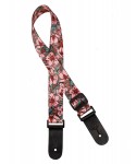 GAUCHO Shoulder strap for ukulele, pink flowers