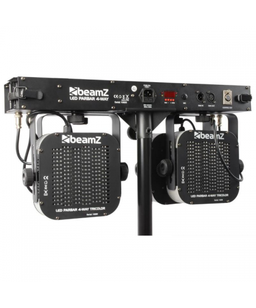 BEAMZ Led Parbar 4Way Kit 4-7x10W Quad DMX