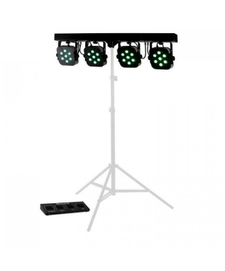 BEAMZ 4way kit 4 parbar led-7x10W Quad DMX