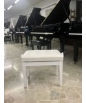 PANCHINA PER PIANOFORTE BIANCO LUCIDO