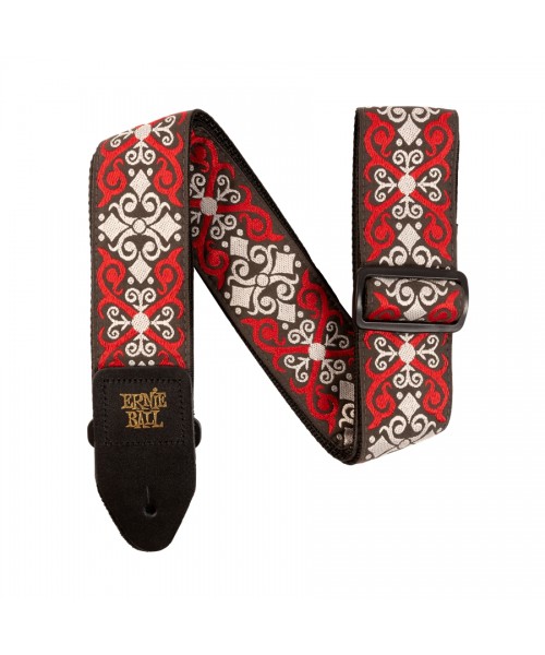 ERNIE BALL 4695 Red Trellis Jacquard shoulder strap 2021