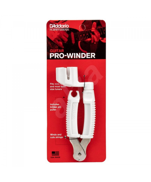 D'Addario Pro Winder White