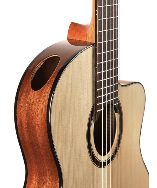 Salvador cortez cs-205 chitarra classica 4/4 narrow elettrificata