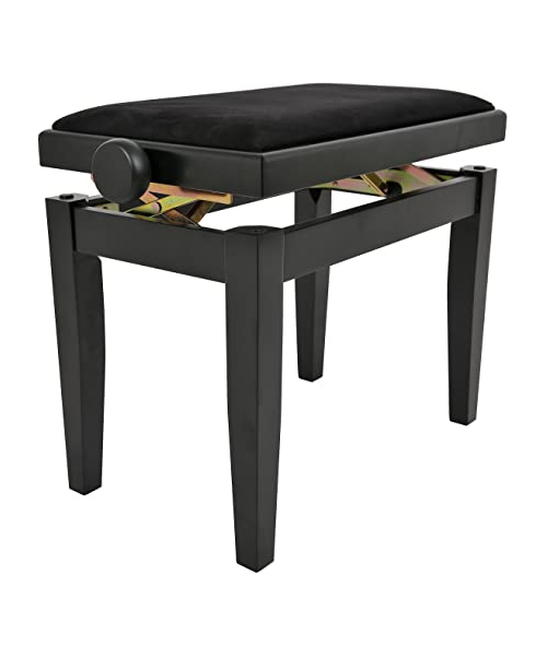 Quik lok pb/010bk sgabello classico in legno per pianoforte