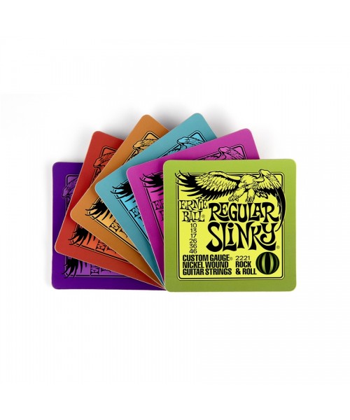 ERNIE BALL 4003 SOTTOBICCHIERI ERNIE BALL SLINKY - CONFEZIONE DA 6