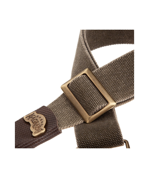 MAGRABO' STRIPE SC COTTON WASHED VERDE  OLIVA 5 CM TERMINALI TWINKLE GRIGIO, FIBBIA RECTA ARGENTO