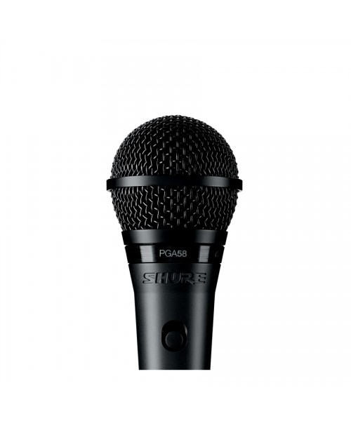 SHURE PGA58BTS Pack microphone, tripod rod, XLR cable, case