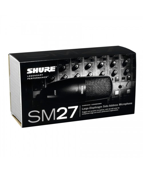 SHURE SM27 MICROFONO CONDENSATORE DIAFRAMMA LARGO CARDIOIDE