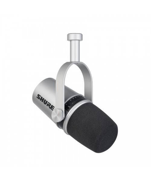 SHURE Mv7-S dynamic microphone cardioid XLR / USB silver