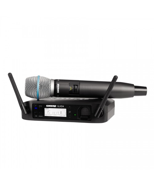 SHURE GLXD24E-B87A SISTEMA WIRELESS GLXD4E, GLXD2, SB902, BETA87A. (Z2)