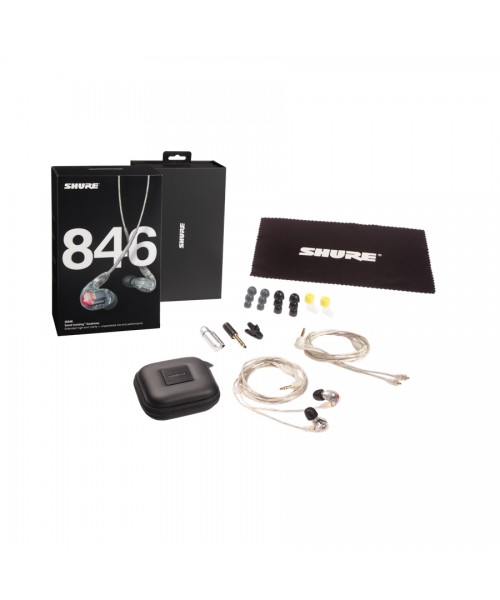 SHURE SE846 3-way earphones 4 translucent HD Microdriver