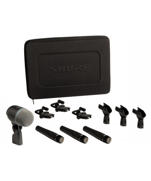 SHURE Dmk57-52 1x Beta 52a battery kit, 3x SM57
