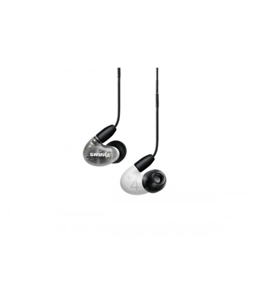 SHURE Se42hyw + UNI-EFS Aonic 4 Gray / White Earphones