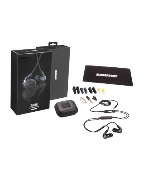SHURE SE846BABK+UNI-EFS AURICOLARI A 3 VIE COLORE NERO