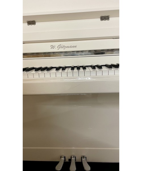 PIANOFORTE VERTICALE W.GOTZMANN MOD. L109T BIANCO LUCIDO