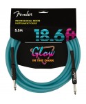 FENDER CAVO FENDER PROFESSIONAL GLOW IN THE DARK, BLUE, 18.6'(5M) 0990818108