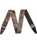 FENDER TRACOLLA FENDER WILD FAUX SNAKESKIN LEATHER STRAP, 2" 0990601054