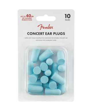 FENDER FENDER CONCERT EAR PLUGS (10 PAIR), DAPHNE BLUE 0990541004