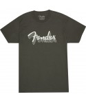 FENDER FENDER Reflective Ink T-Shirt, Charcoal, L 9122521506