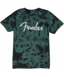 FENDER FENDER Tie-DYE logo t-Shirt, Blue, M 9122421406
