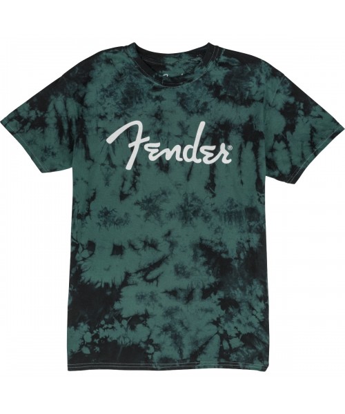 FENDER FENDER Tie-DYE logo t-Shirt, Blue, XXL 9122421806